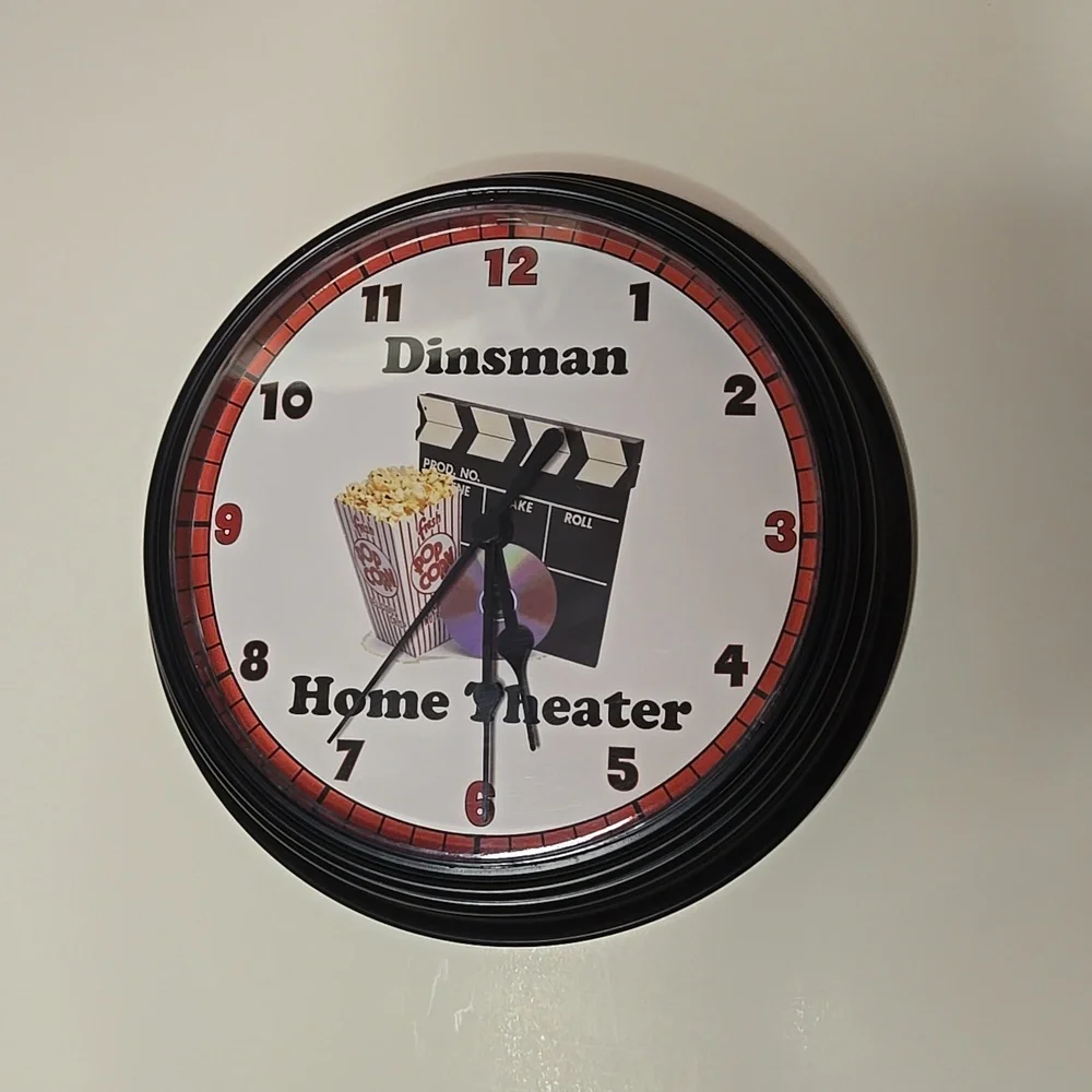 Home Theater Wall Clock